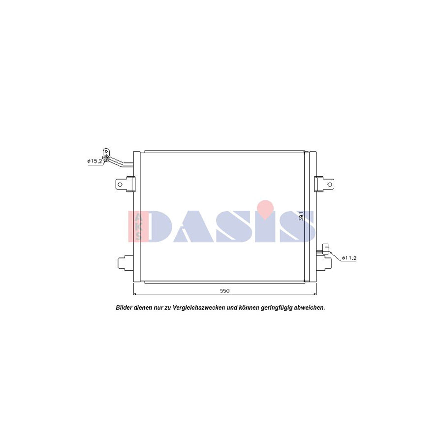 AKS Dasis 372012N Air Conditioning Condenser | Duco Car Parts UK