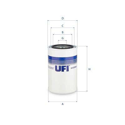 UFI 80.039.00 Filter, Operating Hydraulics