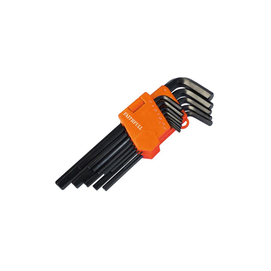 Faithfull FAIHKS13ML Metric Long Arm Hex Key Set, 13 Piece | Duco Car Parts UK