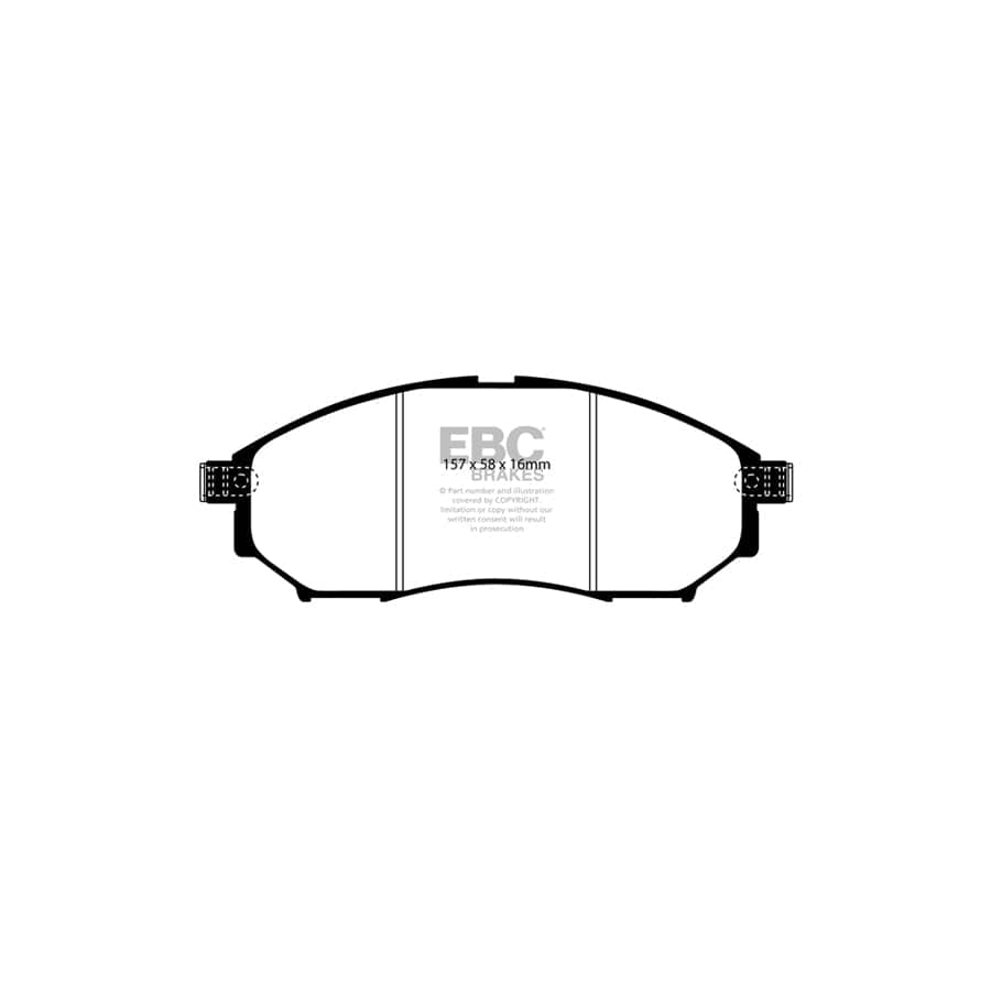EBC PDKF1407 Nissan Murano Ultimax Front Brake Pad & Plain Disc Kit - Akebono Caliper 2 | Duco Car Parts UK Car Parts