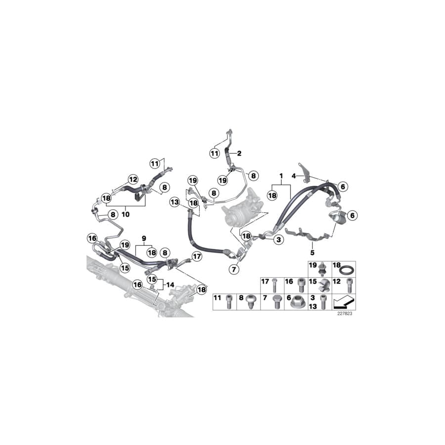 Genuine BMW 32416793594 F07 F06 F13 Expansion Hose Dynamic Drive 2Nd Part (Inc. 530dX, 535dX & 730dX) | Duco Car Parts UK Car Parts