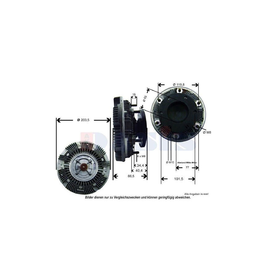 AKS Dasis 448015N Fan Clutch | Duco Car Parts UK