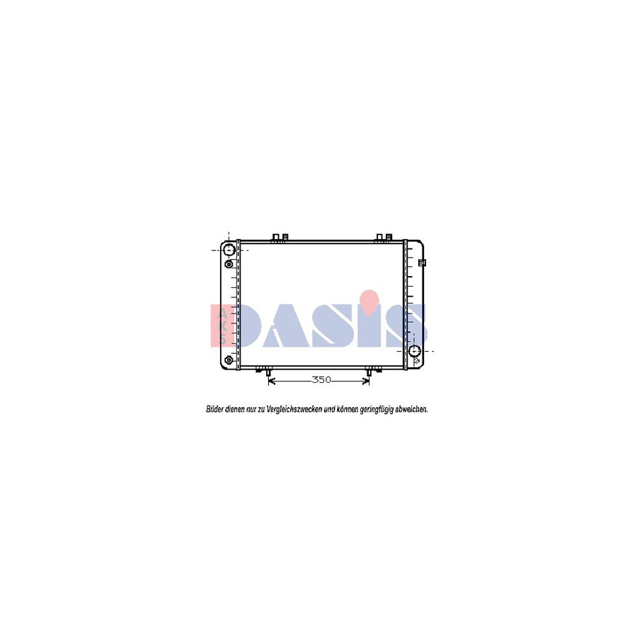 AKS Dasis 121620N Engine Radiator Suitable For Mercedes-Benz 190 (W201) | Duco Car Parts UK