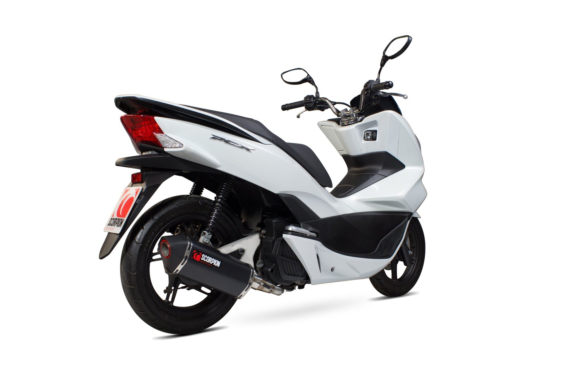 Scorpion RHA174BCER Honda PCX125 Serket Parallel Full System - Black Ceramic Coated Sleeve | Duco Car Parts UK UK