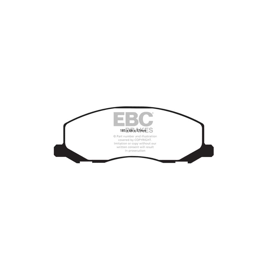 EBC PD02KF401 Opel Saab Vauxhall Redstuff Front Brake Pad & Plain Disc Kit - TRW Caliper (Inc. Insignia & 9-5) 2 | Duco Car Parts UK Car Parts