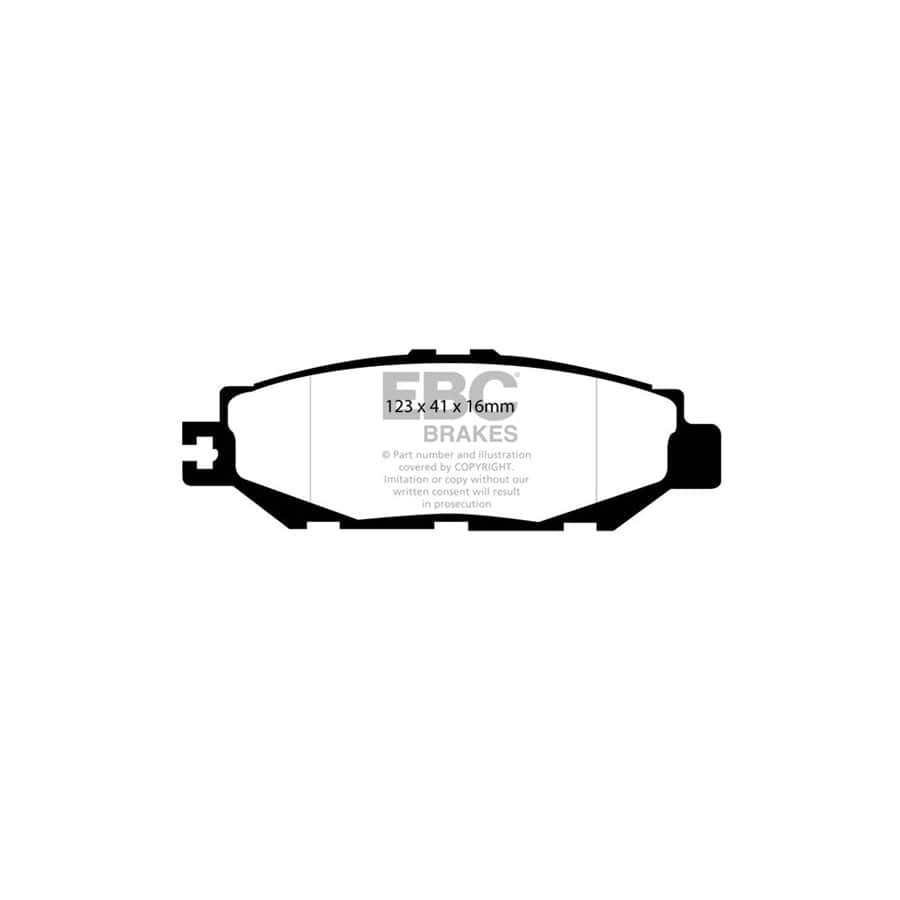 EBC PD02KR230 Lexus Toyota Redstuff Rear Brake Pad & Plain Disc Kit 2 | Duco Car Parts UK Car Parts