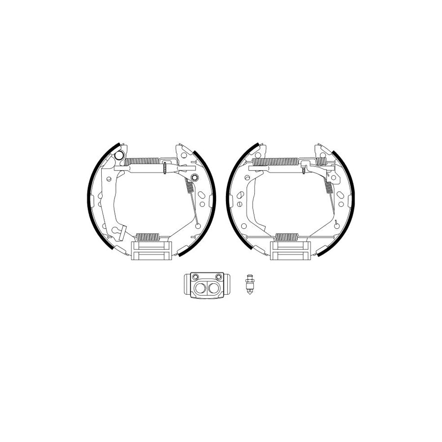 Hella Shoe Kit Pro 8DB 355 022-781 Brake Set, Drum Brakes