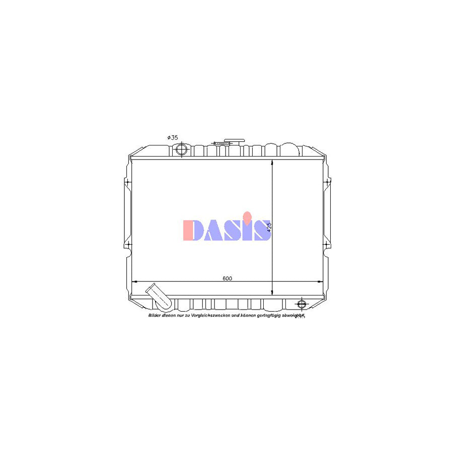 AKS Dasis 560022N Engine Radiator | Duco Car Parts UK