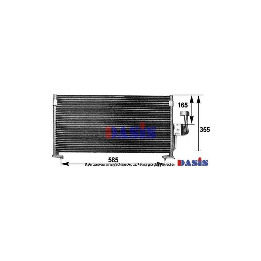 AKS Dasis 142016N Air Conditioning Condenser | Duco Car Parts UK