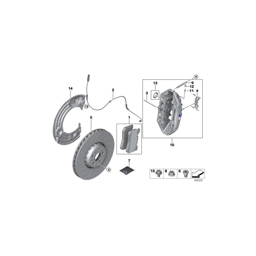 Genuine BMW 34118089940 F92 F93 F91 Caliper Housing Right (Inc. M5 & M8) | Duco Car Parts UK Car Parts
