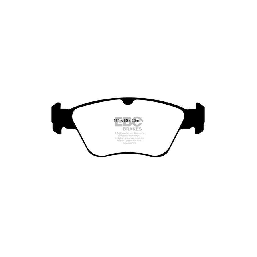 EBC PD13KF461 Mercedes-Benz T210 Yellowstuff Front Brake Pad & GD Disc Kit - ATE Caliper 2 | Duco Car Parts UK Car Parts