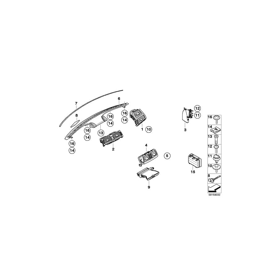 Genuine BMW 64226980063 E71 E70 Seal, Vin (Inc. X5 35iX, X5 35dX & Hybrid X6) | Duco Car Parts UK Car Parts