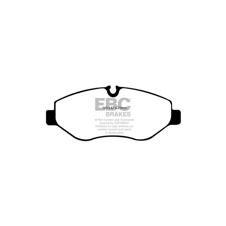 EBC PD13KF468 Mercedes-Benz Viano Yellowstuff Front Brake Pad & GD Disc Kit - Bosch Caliper 2 | Duco Car Parts UK Car Parts