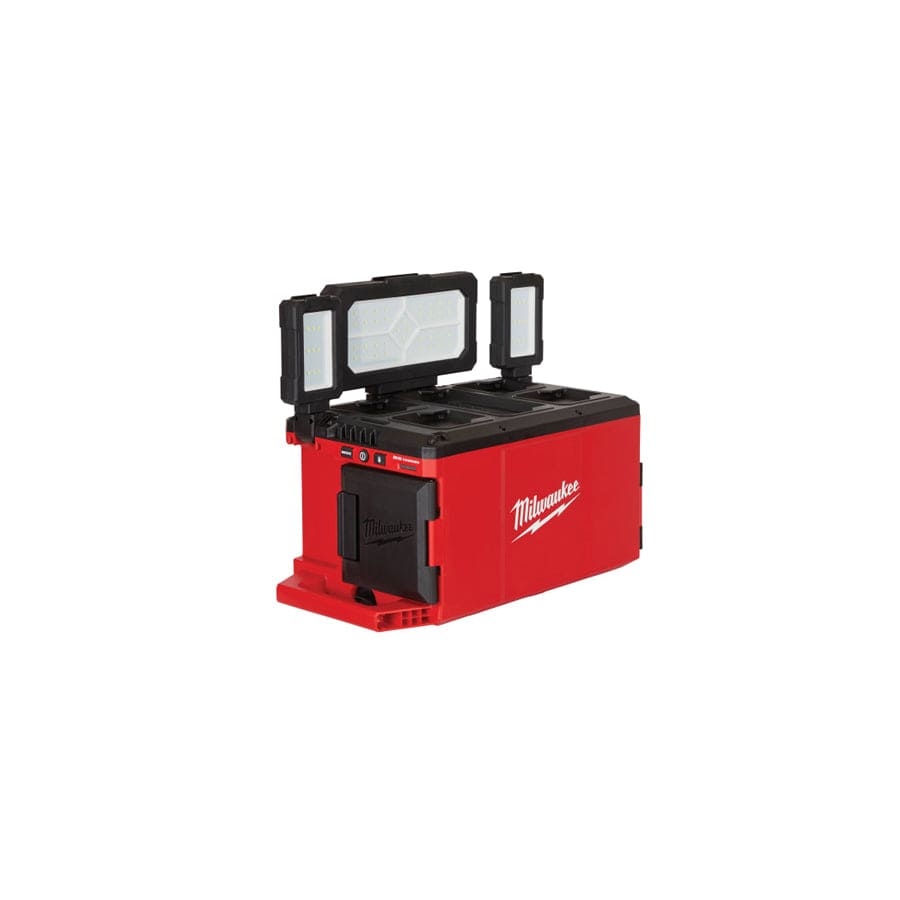 Milwaukee Power Tools MILM18POALC0 M18 POALC-0 PACKOUT Area Light/Charger 110/240V & Li-ion Bare Unit | Duco Car Parts UK