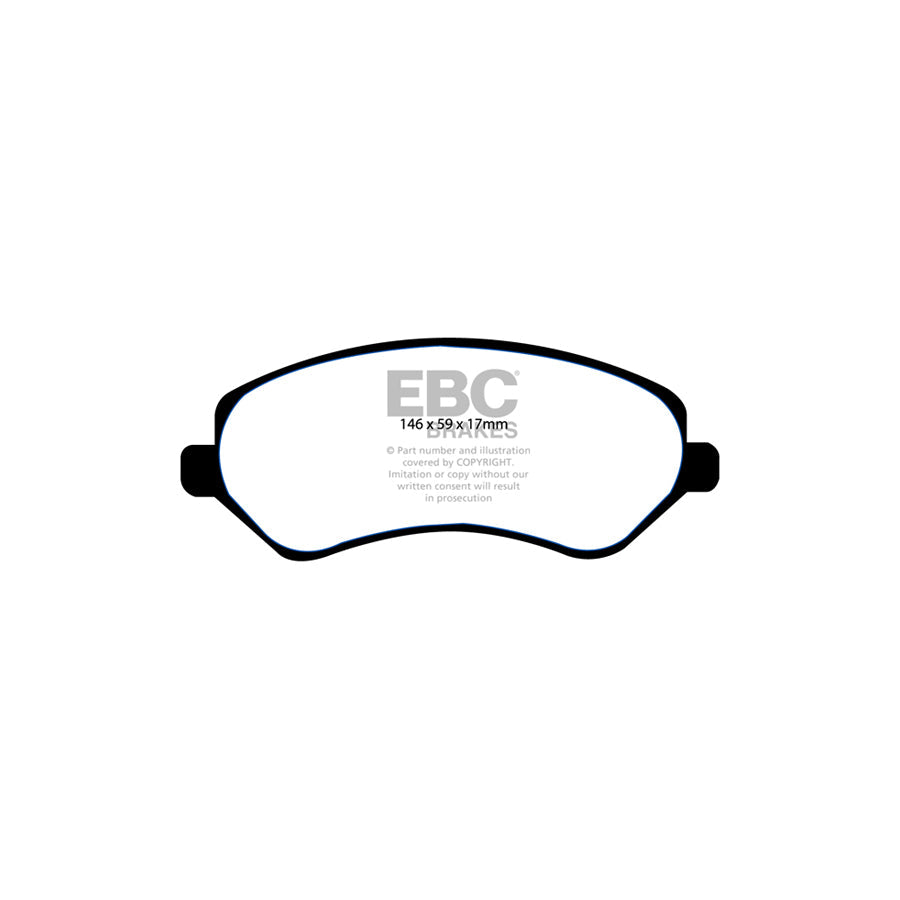 EBC PD13KF748 Jeep Cherokee Yellowstuff Front Brake Pad & GD Disc Kit 2 | Duco Car Parts UK Car Parts