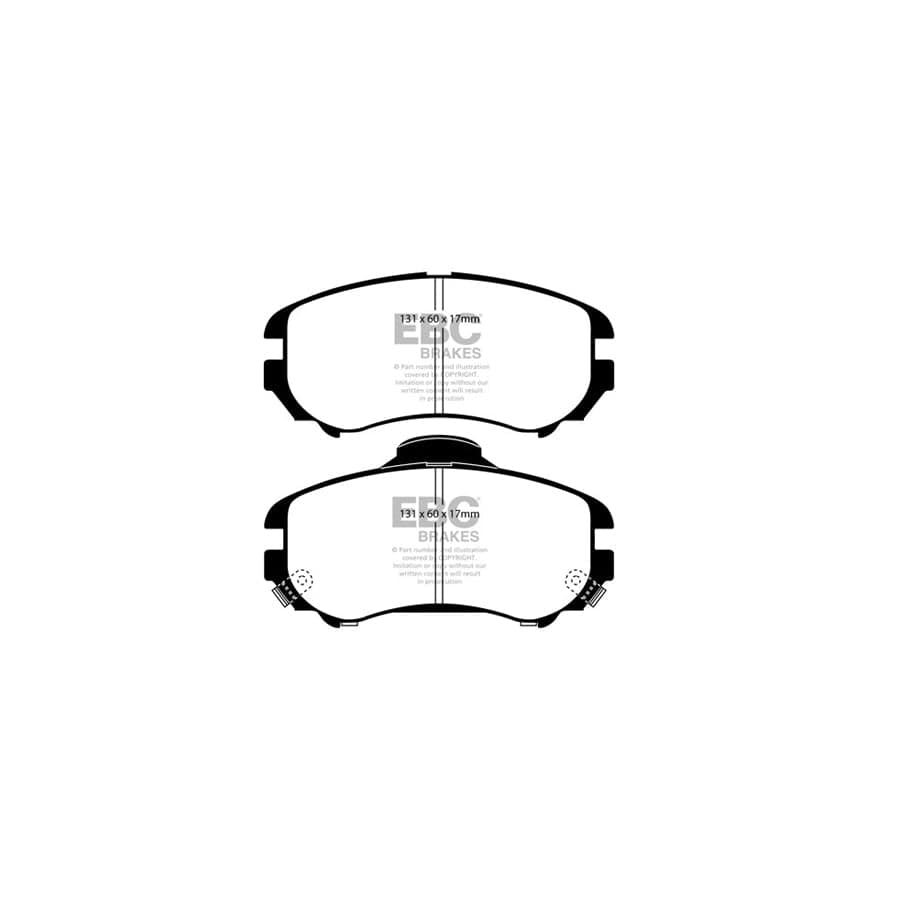 EBC PDKF951 Hyundai Sonata Ultimax Front Brake Pad & Plain Disc Kit - Akebono Caliper 2 | Duco Car Parts UK Car Parts