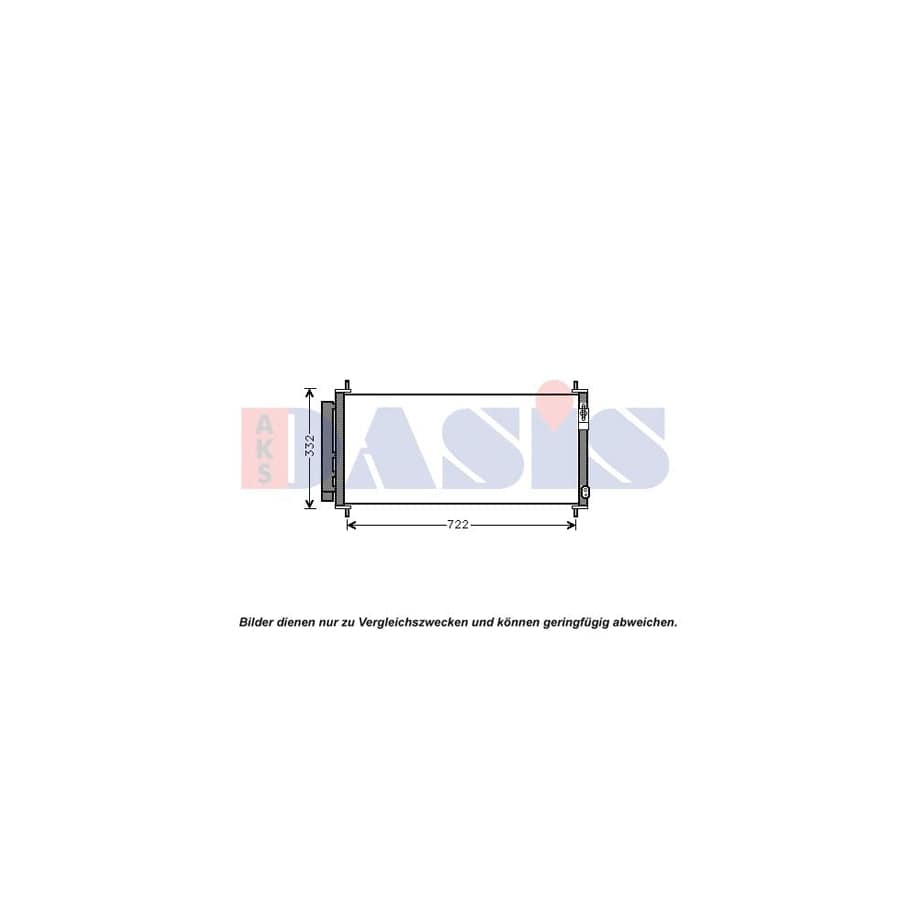 AKS Dasis 121850N Air Conditioning Condenser Suitable For Mercedes-Benz 190 (W201) | Duco Car Parts UK
