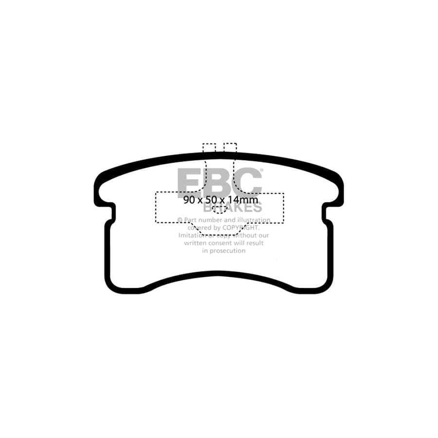 EBC PDKF574 Daihatsu Cuore Ultimax Front Brake Pad & Plain Disc Kit 2 | Duco Car Parts UK Car Parts