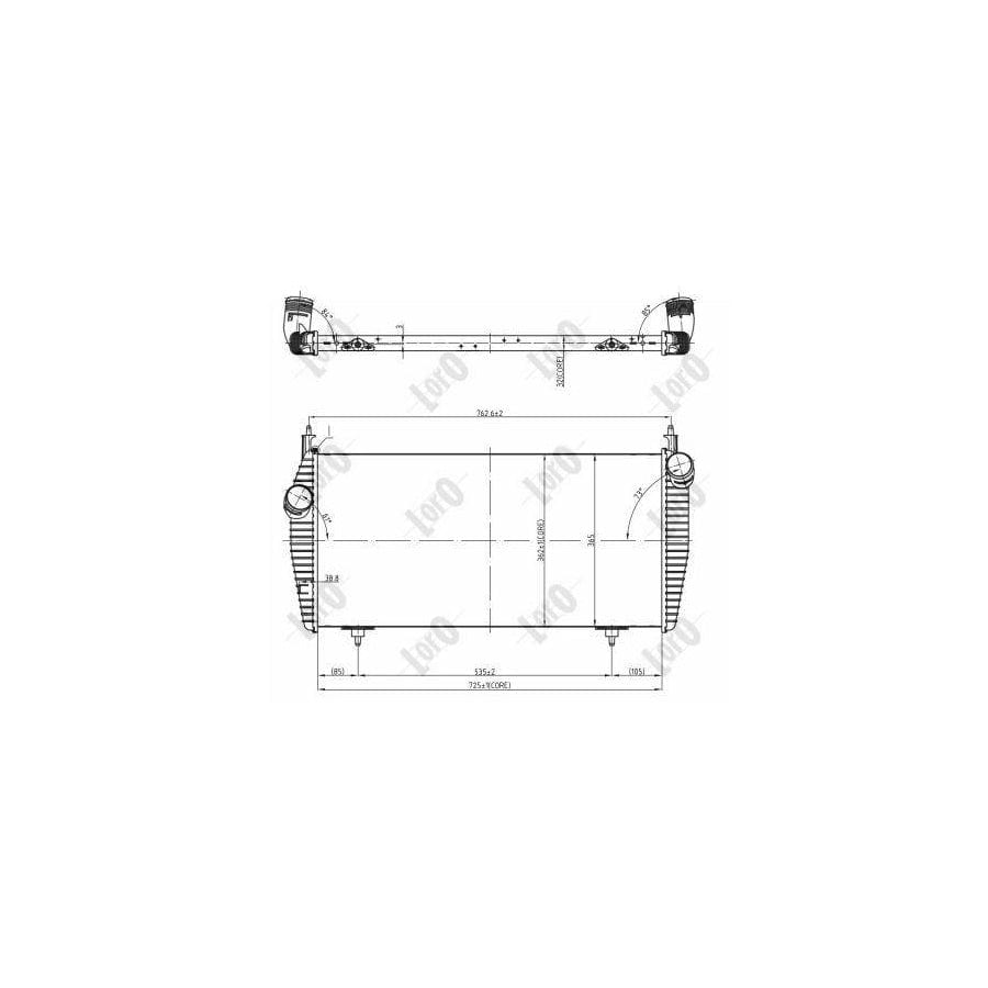 Abakus 0090180014 Intercooler | Duco Car Parts UK