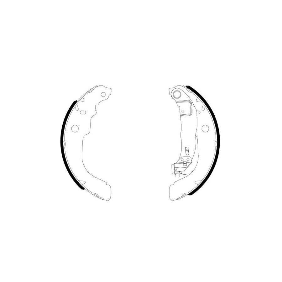 Hella 8DB 355 038-001 Brake Shoe Set