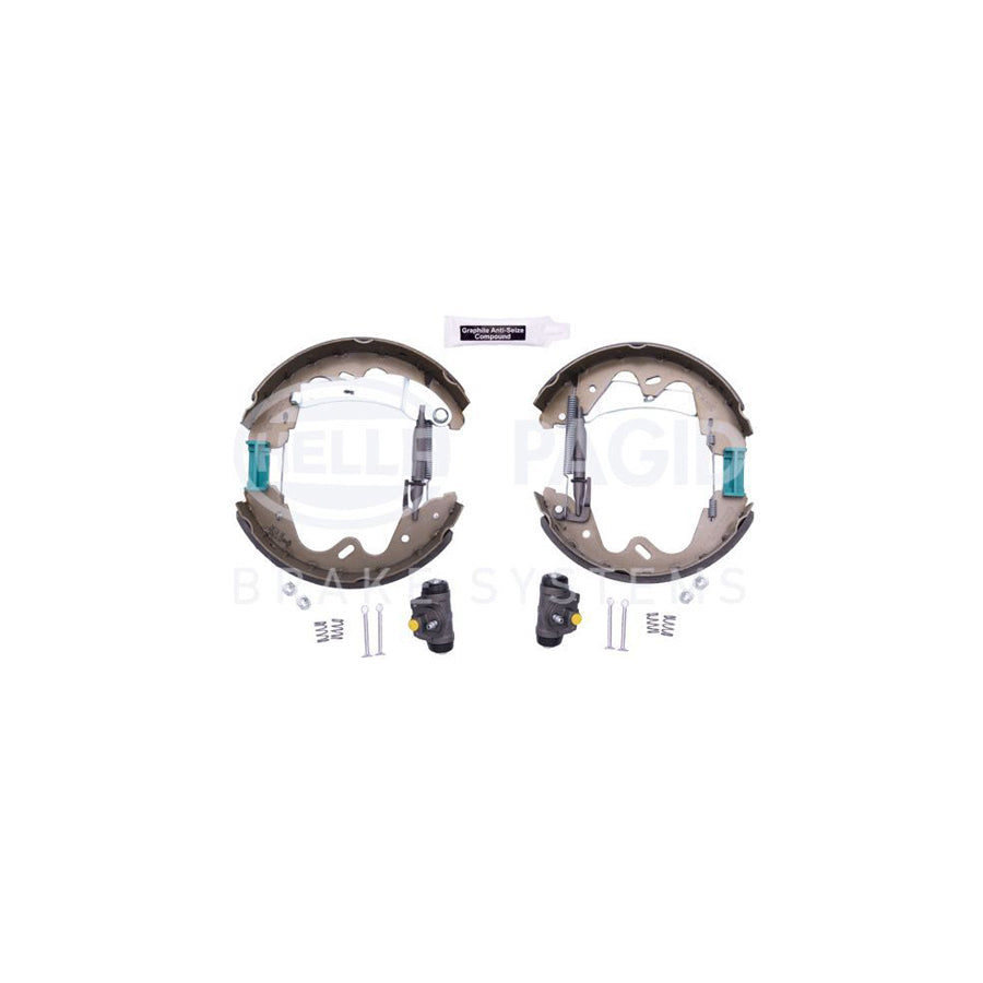 Hella Shoe Kit Pro 8DB 355 022-991 Brake Set, Drum Brakes For Nissan Terrano II Off-Road (R20)