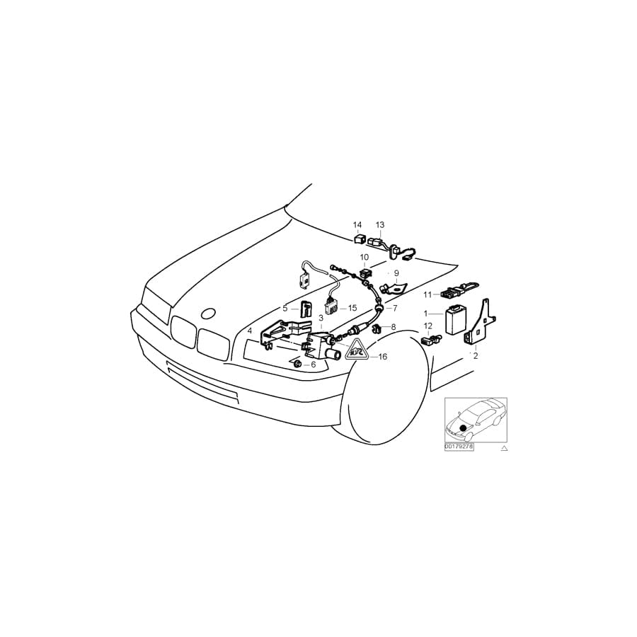 Genuine BMW 61138359032 E34 Bracket, Control Unit (Inc. 518g & 518i) | Duco Car Parts UK Car Parts
