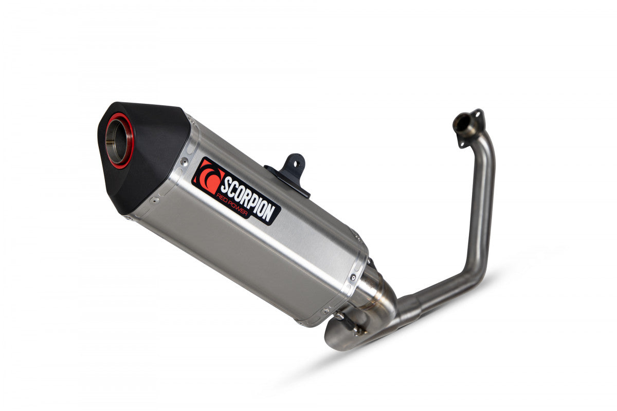 Scorpion RHA183SYSSEO Honda CB125 R Serket Parallel Full System - Brushed Stainless Steel Sleeve | Duco Car Parts UK UK
