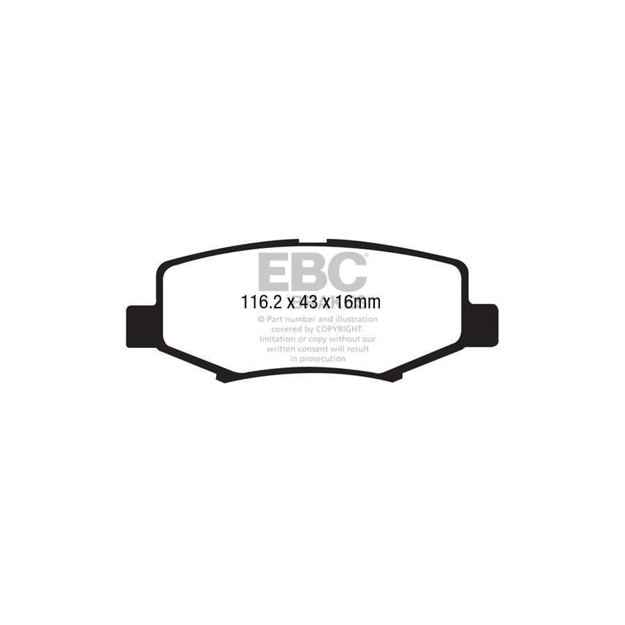 EBC PD13KR173 Dodge Jeep Yellowstuff Rear Brake Pad & GD Disc Kit (Inc. Nitro & Cherokee) 2 | Duco Car Parts UK Car Parts