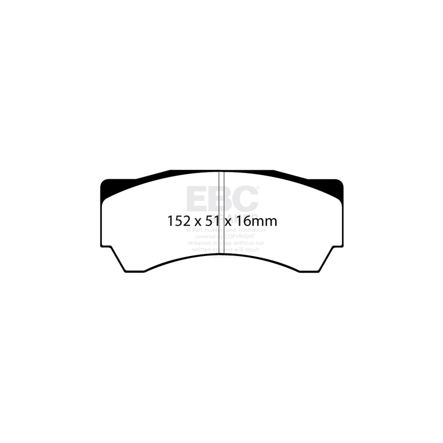 EBC DP8063RP1 Mitsubishi Lancer Evo RP-1 Full Race Front Brake Pads - Brembo Caliper 2 | Duco Car Parts UK Car Parts