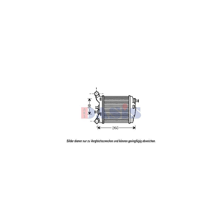 AKS Dasis 087021N Intercooler For Abarth 500 / 595 / 695 Hatchback (312) | Duco Car Parts UK