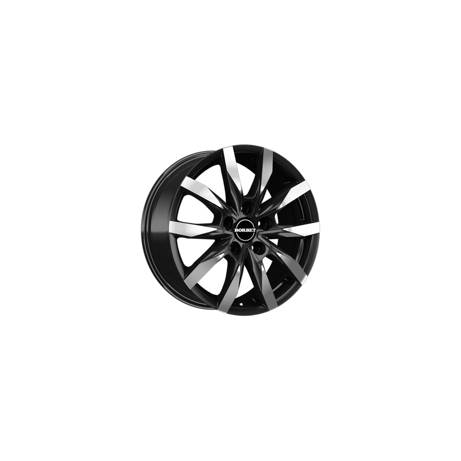 Borbet CW5 7.5x18 ET37 CW5 75837130584,1BPM Matt Black Polished Wheel | Duco Car Parts UK Car Parts