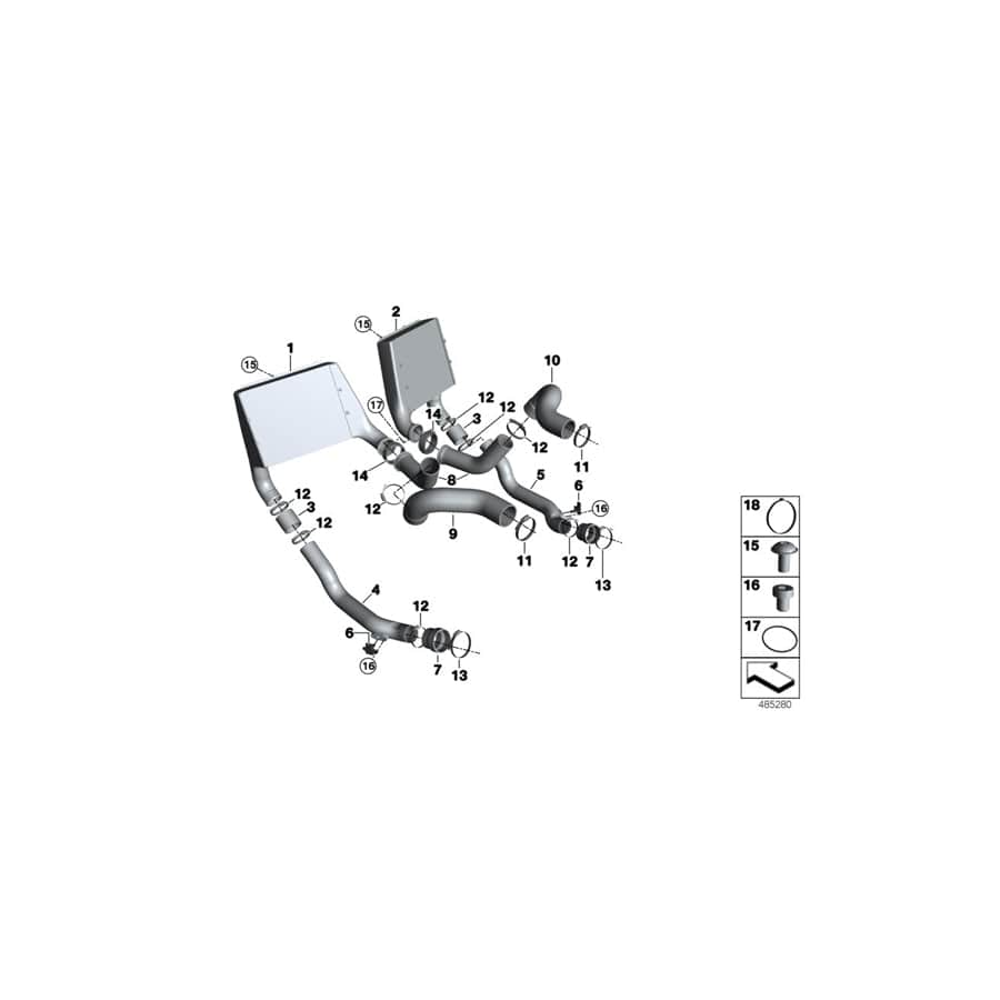 Genuine BMW 51628329464 BMW Fillister Head Screw M5X8 10.9 SW (Inc.  & M6 GT3) | Duco Car Parts UK Car Parts