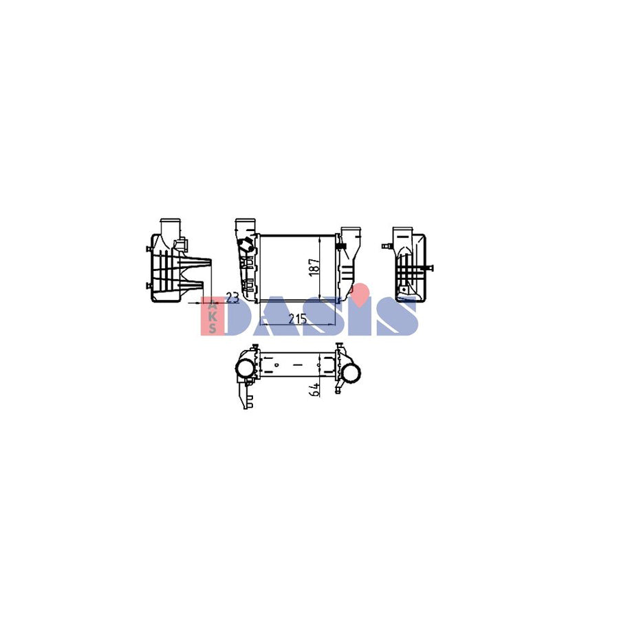 AKS Dasis 047027N Intercooler | Duco Car Parts UK
