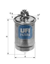 UFI 24.404.00 Fuel Filter For VW New Beetle Hatchback (9C1, 1C1)