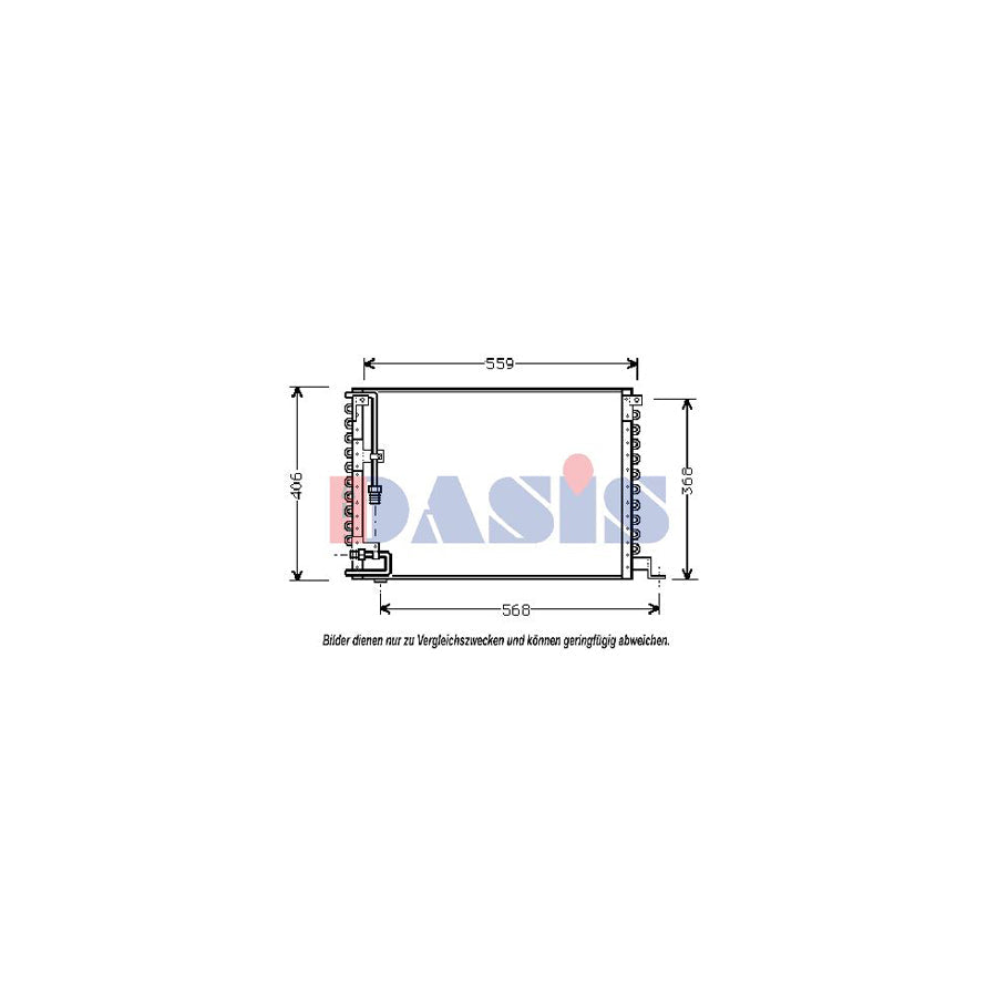 AKS Dasis 222040N Air Conditioning Condenser | Duco Car Parts UK