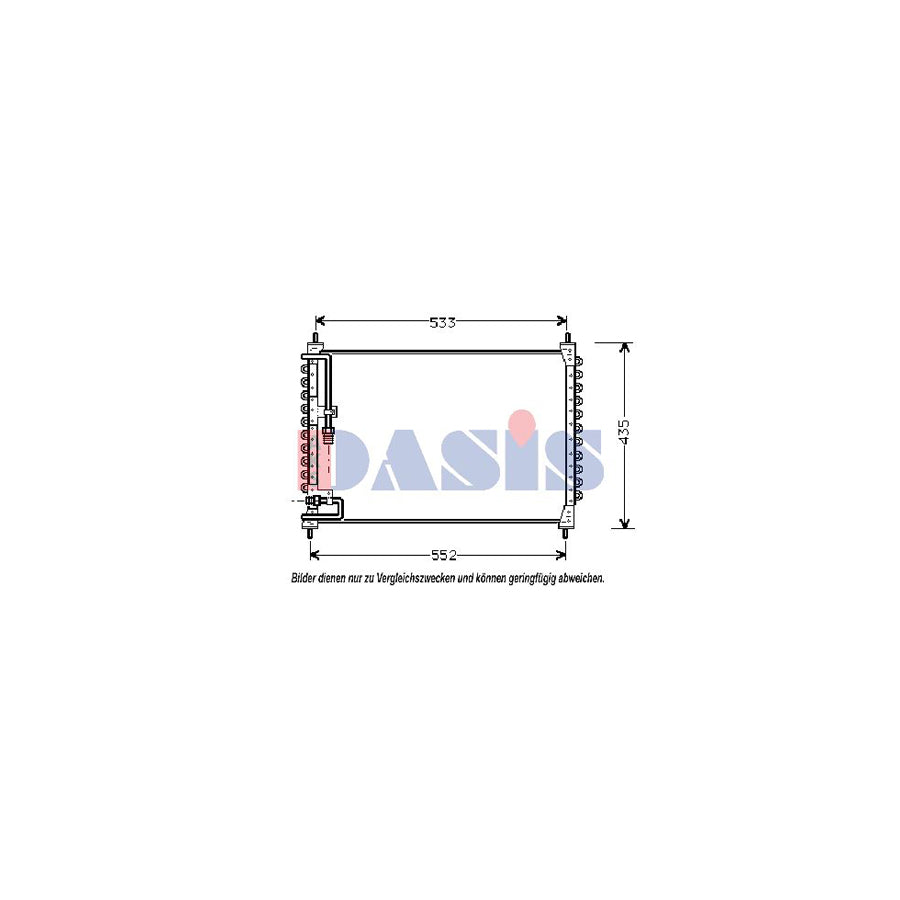 AKS Dasis 222030N Air Conditioning Condenser | Duco Car Parts UK