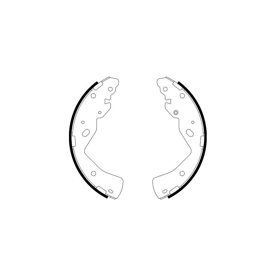 Hella 8DB 355 038-211 Brake Shoe Set For Ford Ranger Mk3 (TKE)