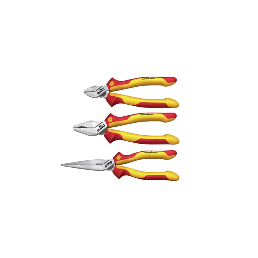 Wiha WHA38637 Industrial electric Pliers Set, 3 Piece | Duco Car Parts UK