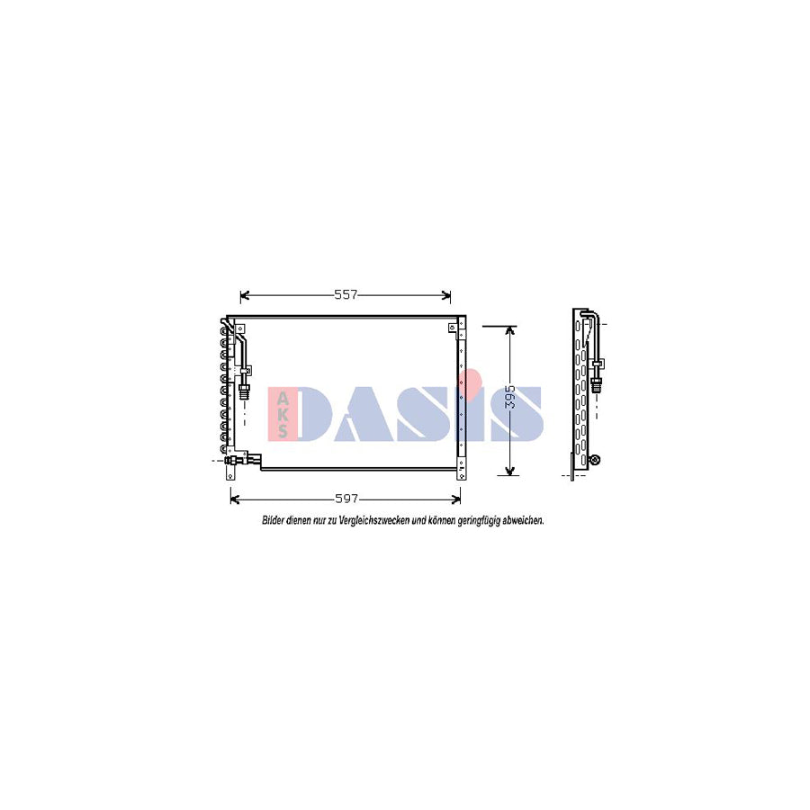 AKS Dasis 222130N Air Conditioning Condenser | Duco Car Parts UK
