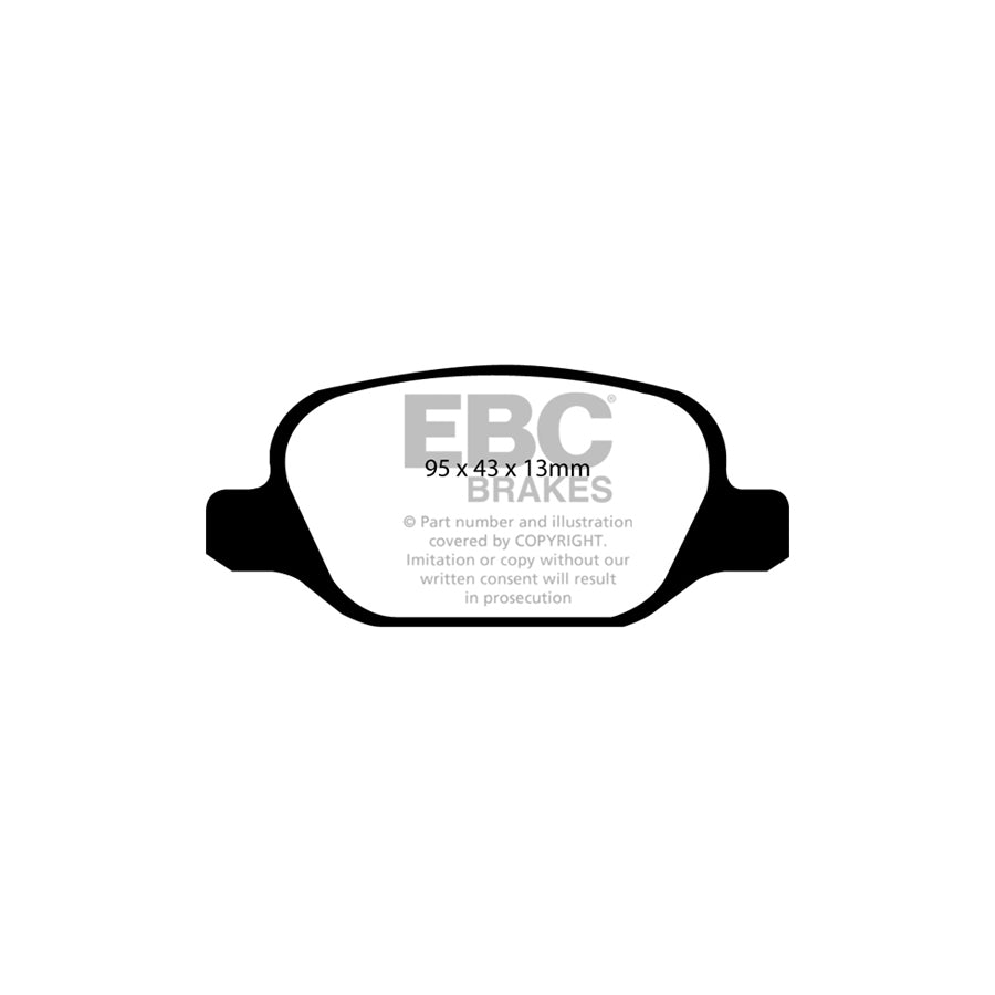 EBC PD13KR181 Fiat Linea Yellowstuff Rear Brake Pad & GD Disc Kit - TRW Caliper 2 | Duco Car Parts UK Car Parts