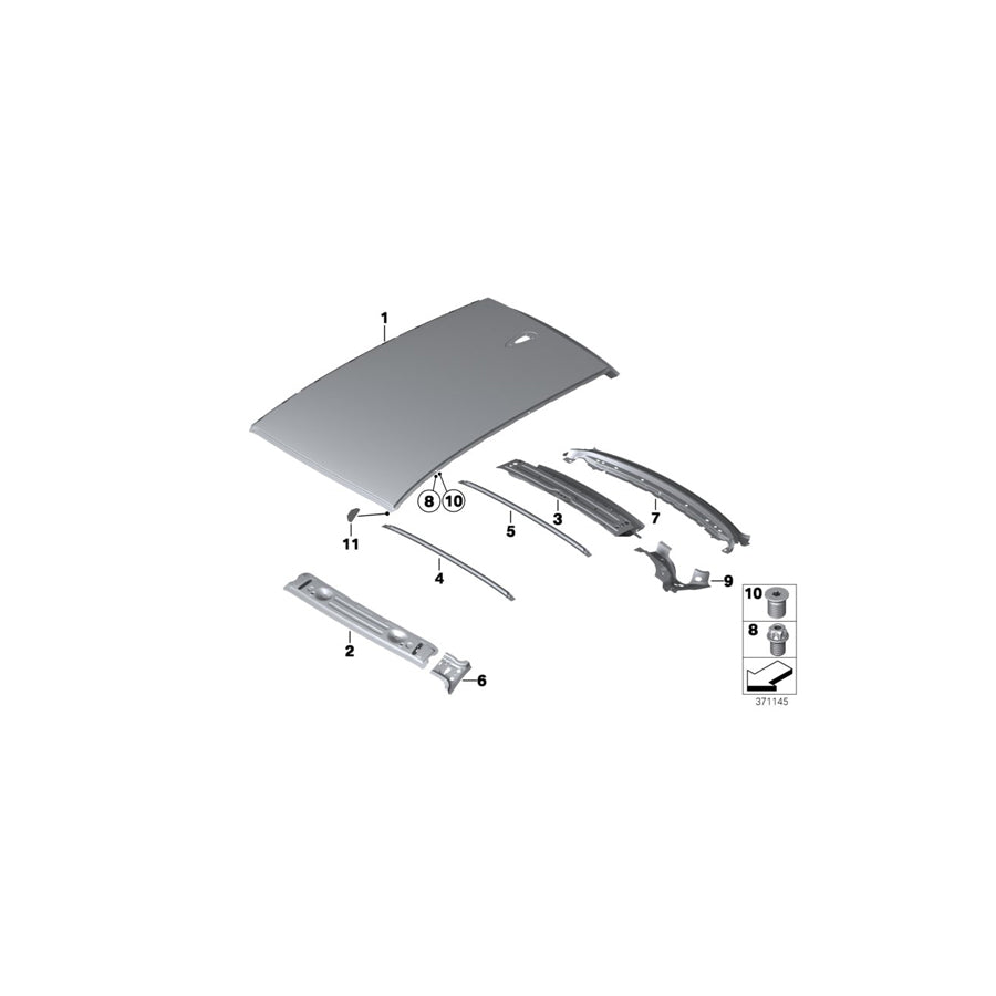 Genuine BMW 41217342100 F22 F87 Right Upper Apron Reinforcement (Inc. M2, M2 Competition & 230iX) | Duco Car Parts UK