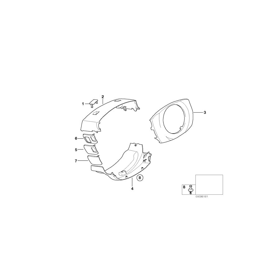 Genuine BMW 61316911558 E66 E67 E65 Trim Panel Finisher LHD DUNKELBEIGE (Inc. 745LiS, 745d & 730i) | Duco Car Parts UK Car Parts