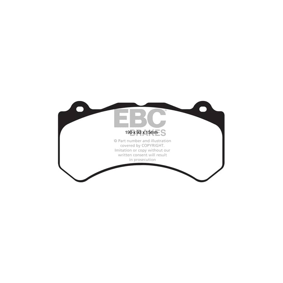 EBC PD03KF1385 Cadillac Chevrolet Yellowstuff Front Brake Pad & Plain Disc Kit - Brembo Caliper (Inc. CTS-V & Camaro) 2 | Duco Car Parts UK Car Parts