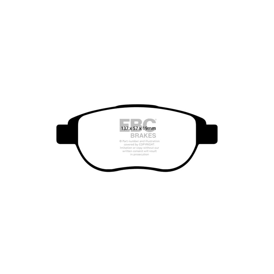 EBC PD13KF203 Citroen Peugeot Yellowstuff Front Brake Pad & GD Disc Kit - Girling/TRW/Bendix/Bosch Caliper 2 | Duco Car Parts UK Car Parts