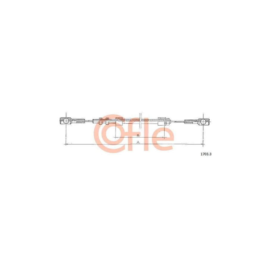 Cofle 92.1703.3 Throttle Cable For Iveco Daily