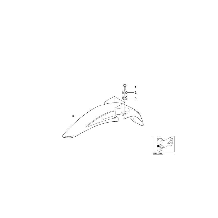 Genuine BMW 46612307327 Wing Low, Primed, Front (Inc. R 80 GS & R 100 GS) | Duco Car Parts UK