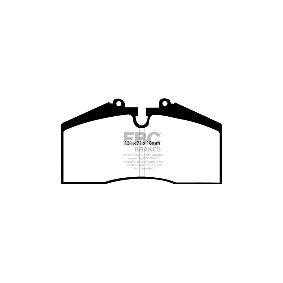 EBC DP9767 Porsche Orangestuff Front/Rear Brake Pads - Brembo Caliper 2 | Duco Car Parts UK Car Parts