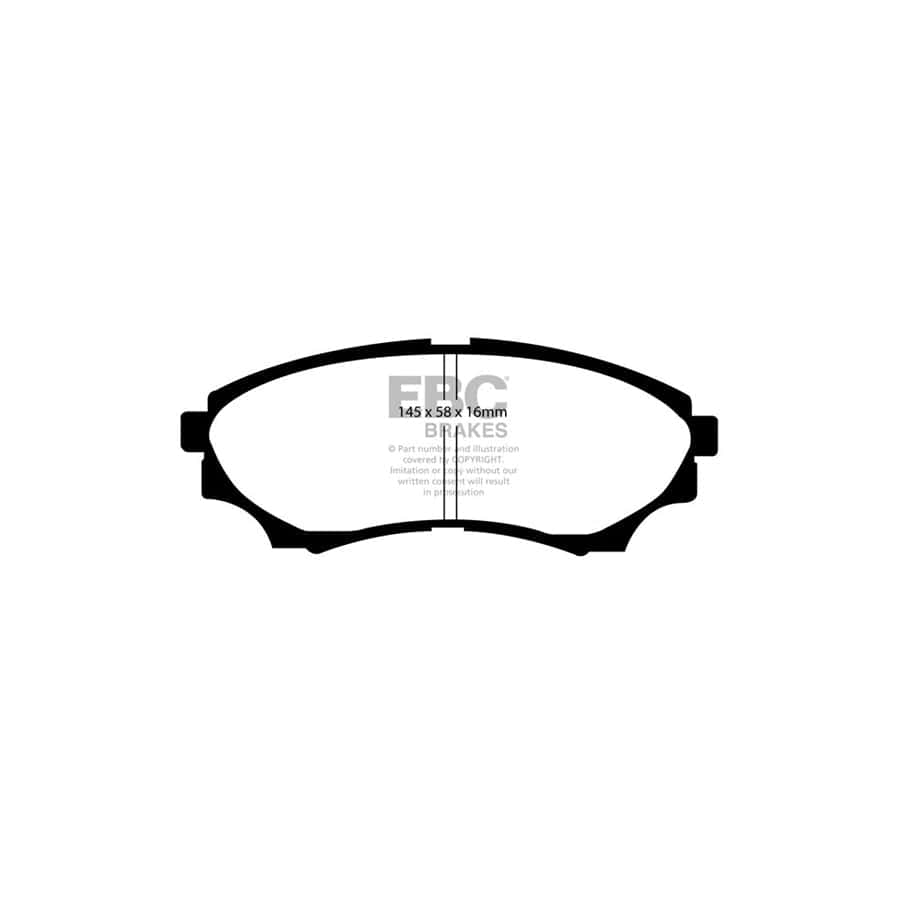 EBC PD03KF1400 Mazda B2500 Yellowstuff Front Brake Pad & Plain Disc Kit 2 | Duco Car Parts UK Car Parts