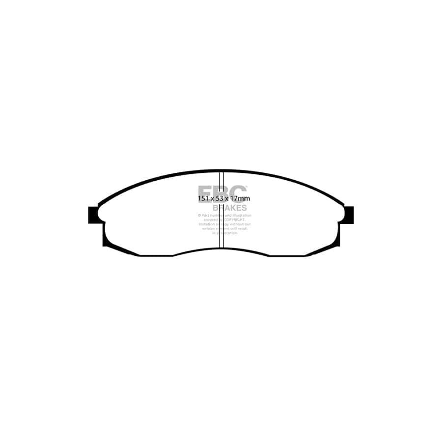 EBC PDKF1420 Nissan QX Ultimax Front Brake Pad & Plain Disc Kit 2 | Duco Car Parts UK Car Parts
