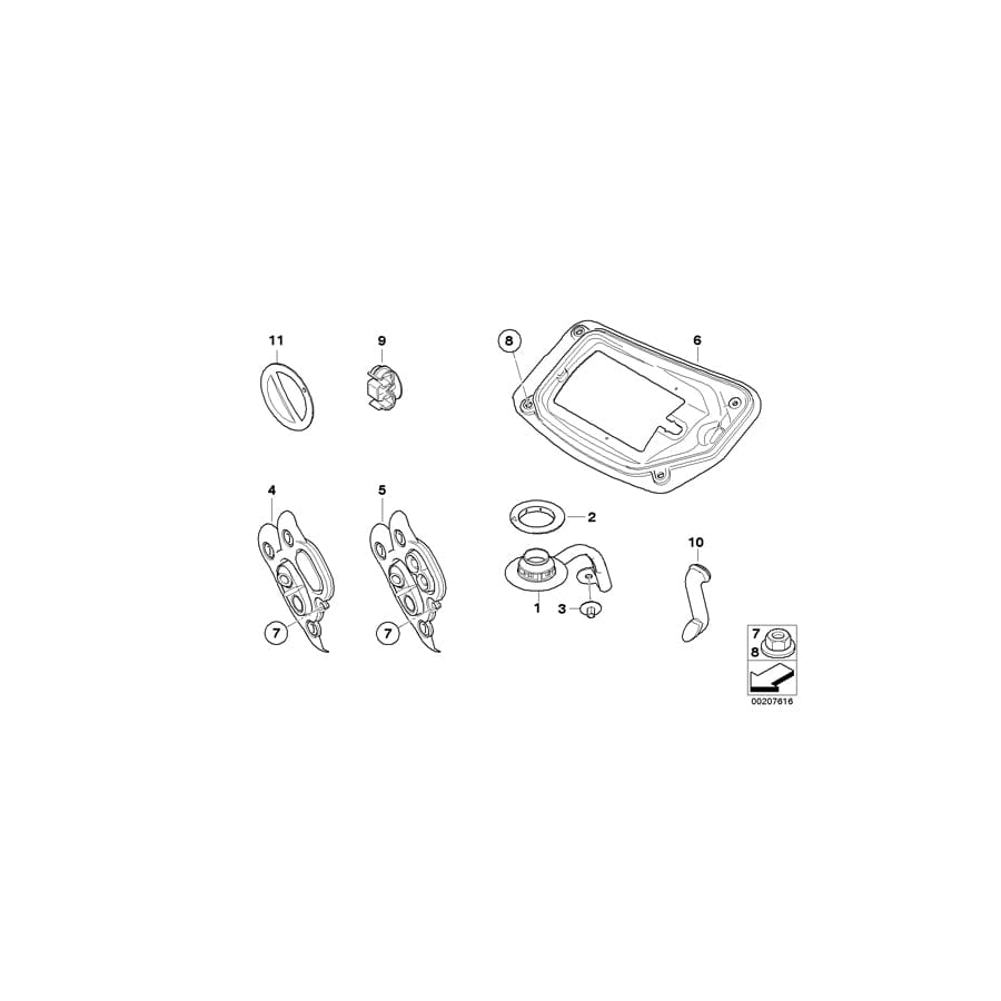 Genuine BMW 64116946720 E92 E91 Sealing Plate, Heater (Inc. 330xd, 328i & 335i) | Duco Car Parts UK Car Parts